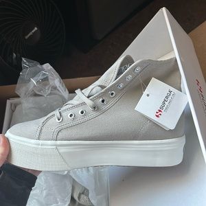 Superga 2708 High Top Platform Sneaker.